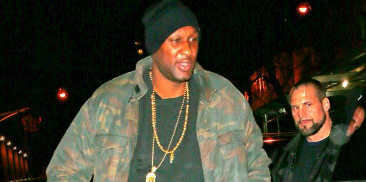 Lamar odom partying