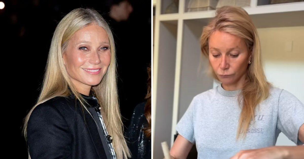Two photos of Gwyneth Paltrow