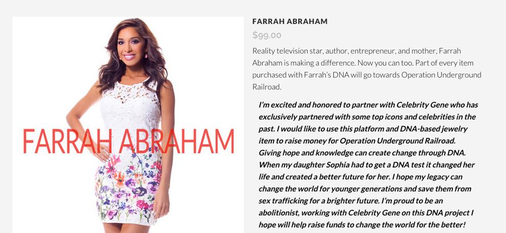 Farrah abraham dna celebrity gene