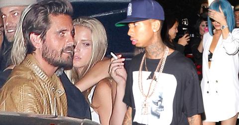 Scott disick parties kylie jenner tyga