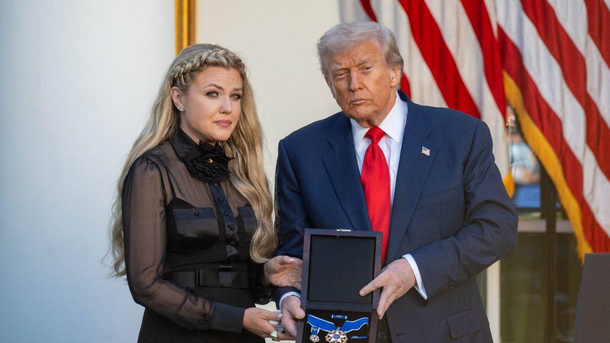 image of J.D. Vance defended Erika Kirk. 