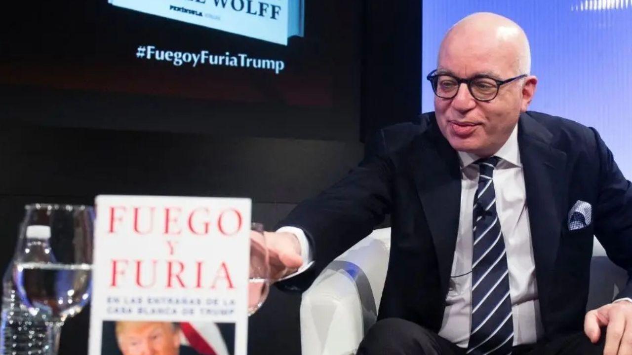 image of Michael Wolff and trump