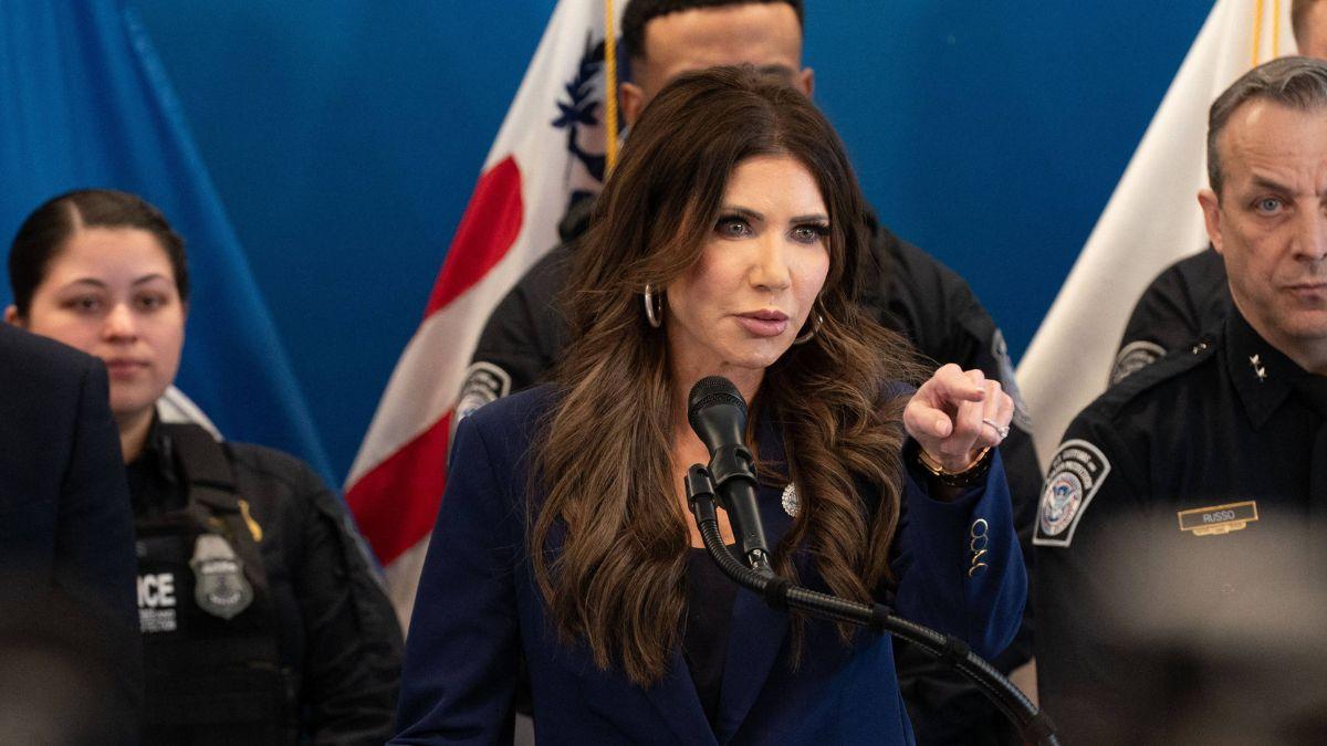 Image of Kristi Noem called protest songs a disrespect to individuals who fought for America's freedom.