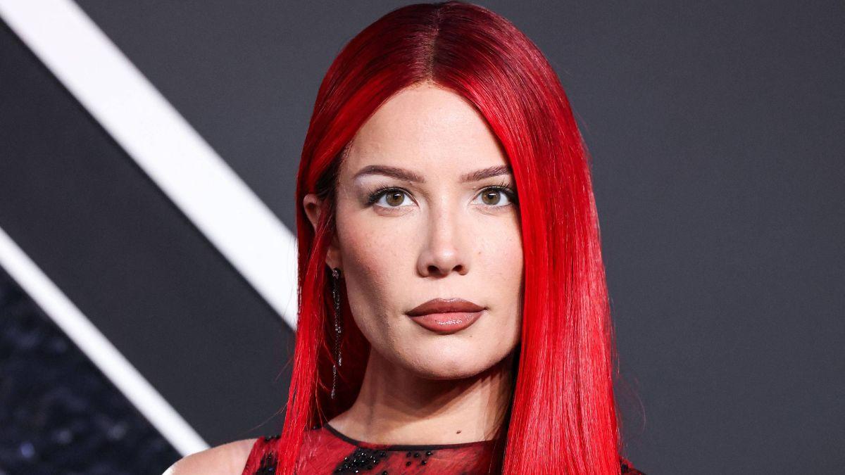 image of Halsey appeared in good spirits despite visible injuries, giving a thumbs-up to the camera.