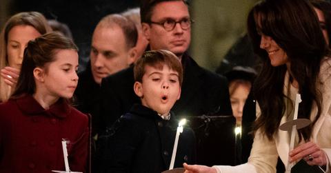 kate middleton twins prince louis christmas photo