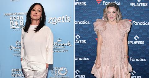A composite photo of Shannen Doherty and Alyssa Milano.