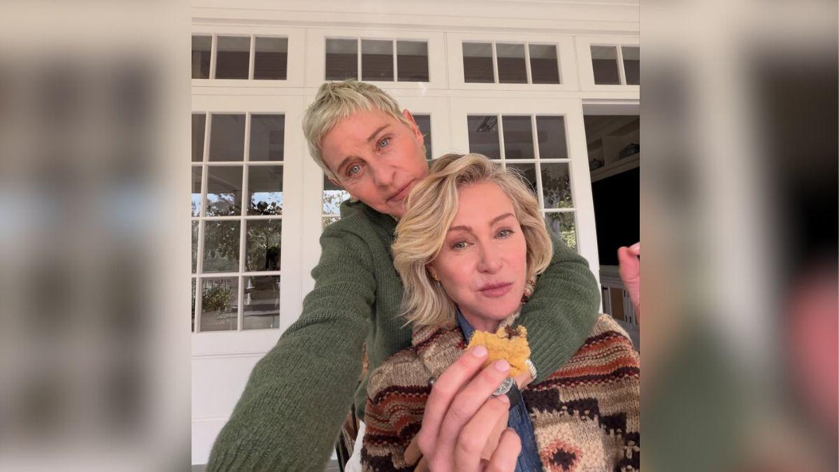 photo of ellen degeneres and wife portia de rossi