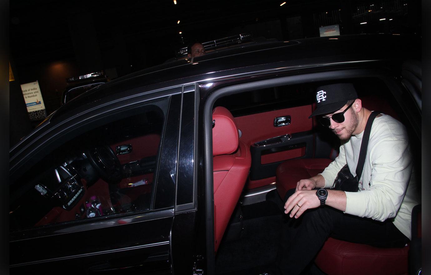 Nick Jonas seen arriving in Mumbai, India