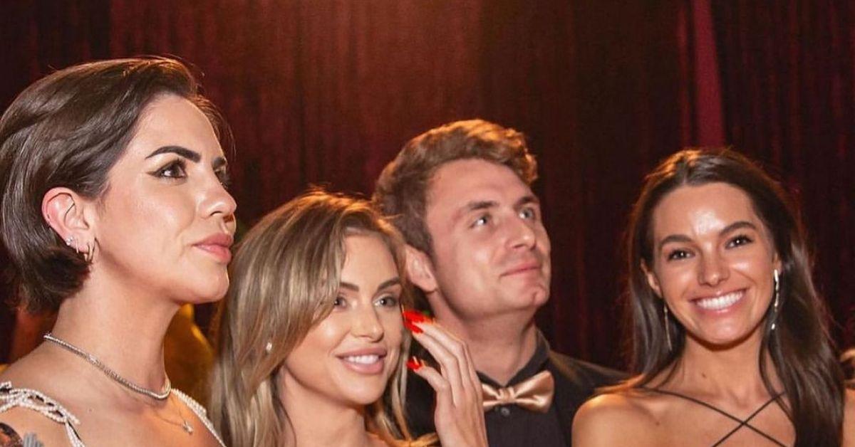 Photo of Katie Maloney, Lala Kent, James Kennedy, and Ally Lewber.