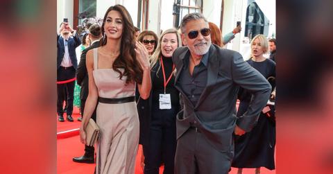 Photo of George Clooney and Amal Clooney