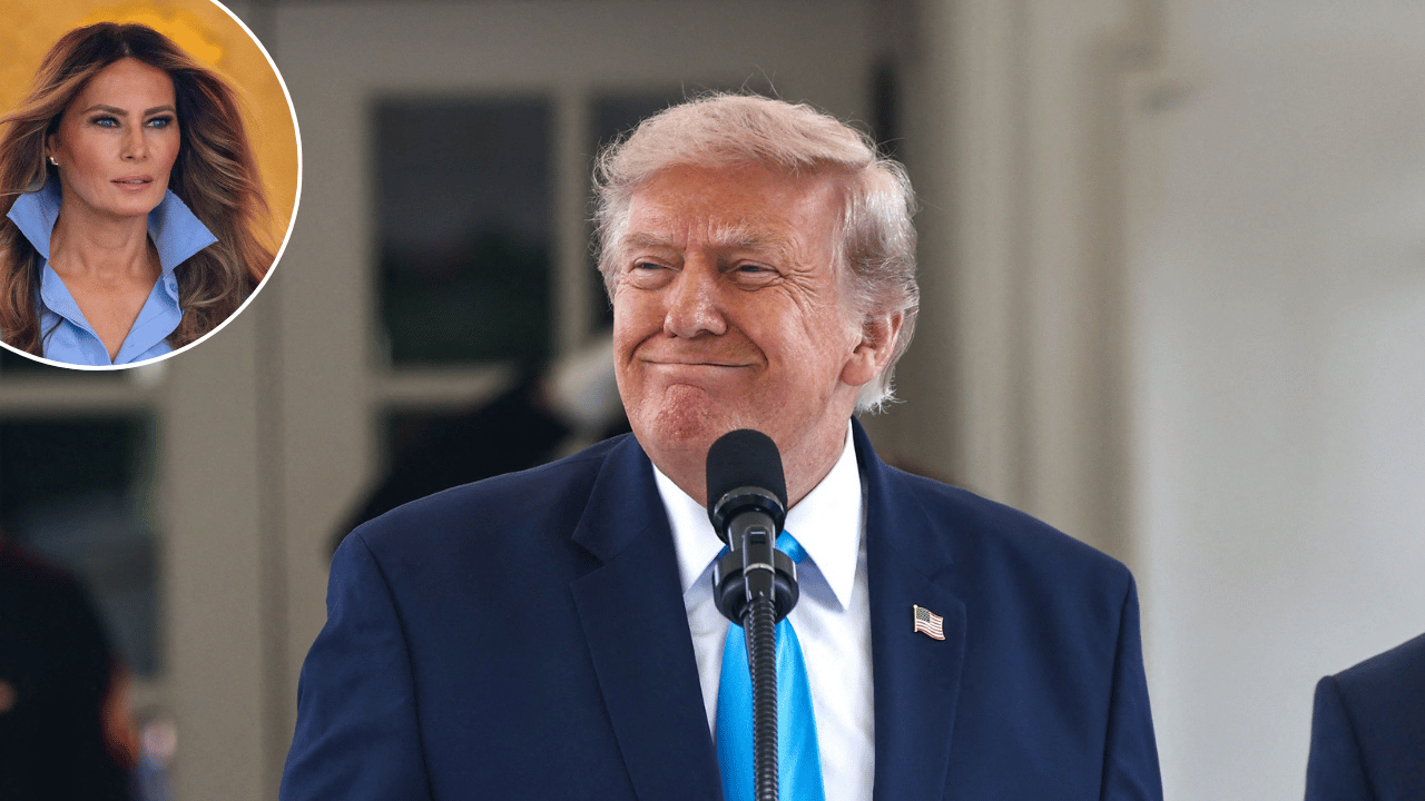 Image of Donald Trump’s flag waving skills were mocked online.