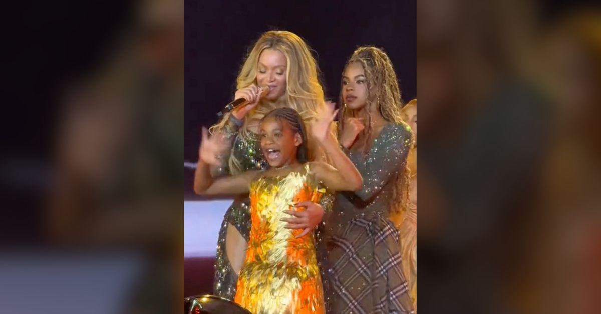 Image of Beyoncé's children joined her on tour.