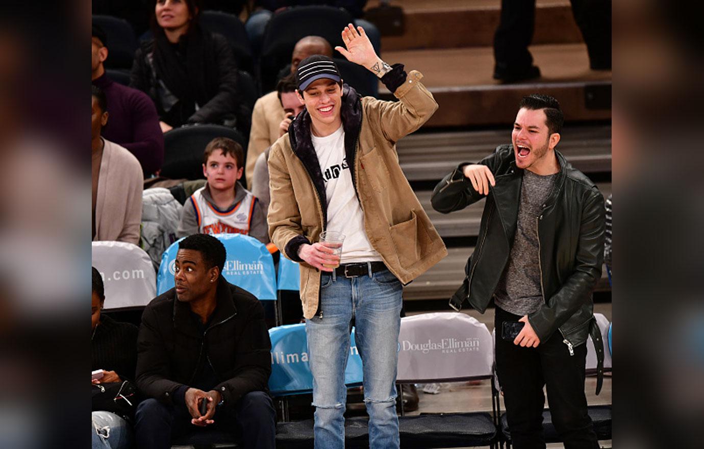 Celebrities Attend The New York Knicks Vs Toronto Raptors Game