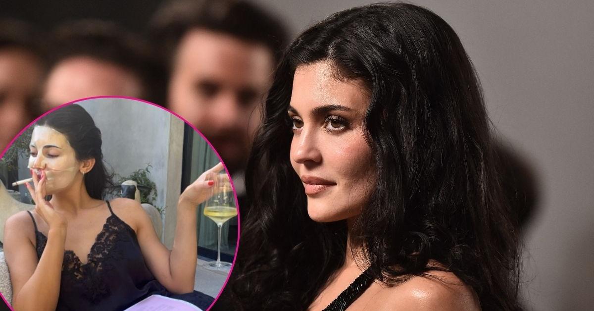 kylie jenner smoking a cigarette see you in france kylie!!!
