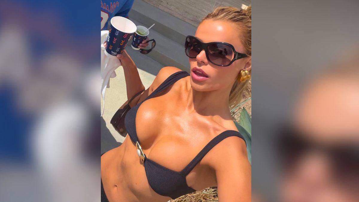 Image of Brooks Nader seemed to be filming for the upcoming second season of her families reality show, 'Love Thy Nader.'