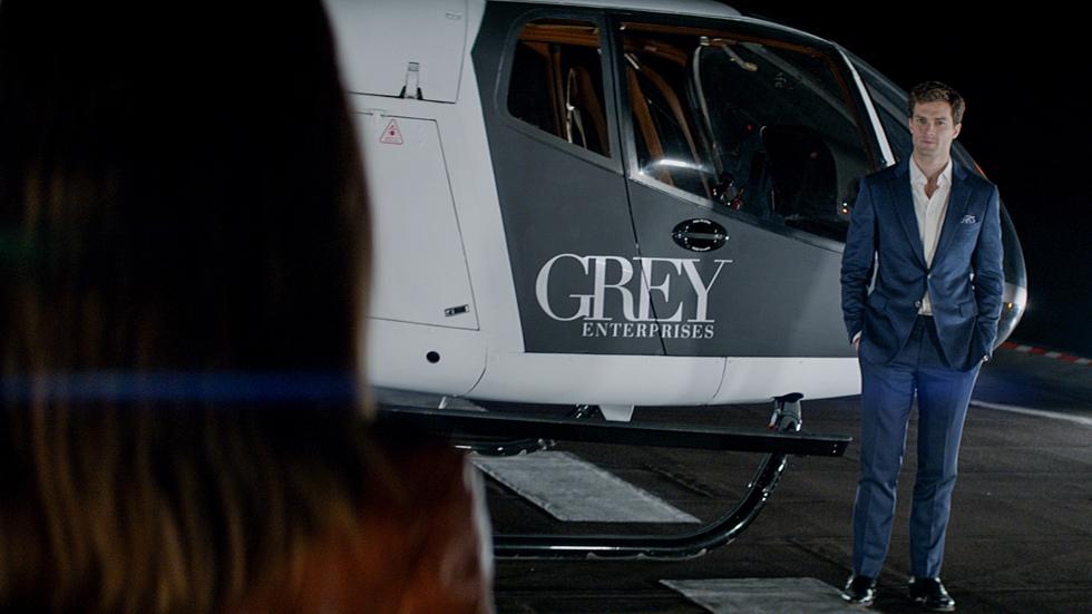 Fifty shades of grey helicopter scene