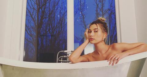 hailey bieber bathtub