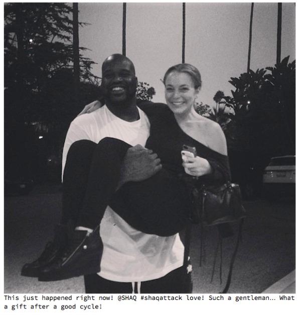 Lindsay Lohan and Shaq