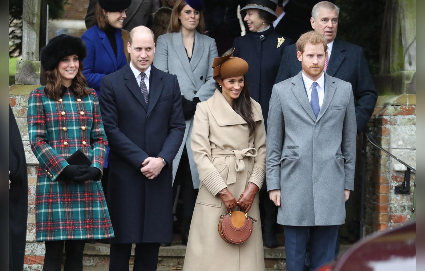 Members Of The Royal Family Attend St Mary Magdalene Church In Sandringham