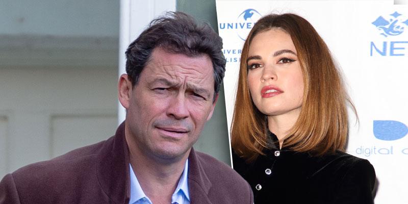 Dominic West Insists His 'Marriage Is Strong' After Kissing Lily James