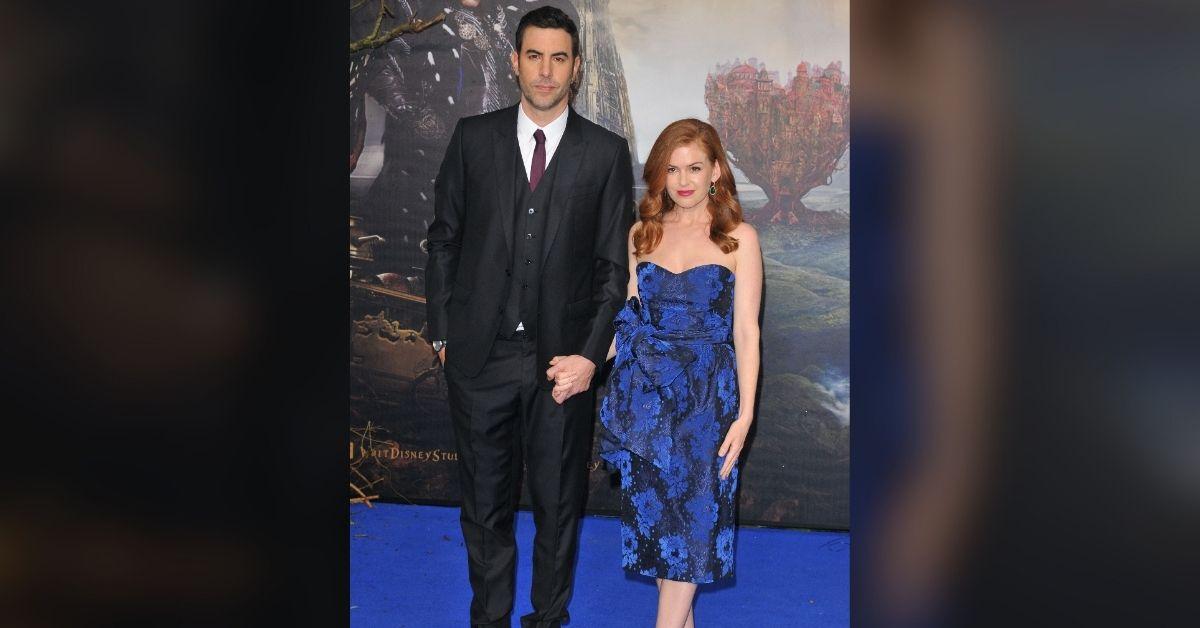 Photo of Isla Fisher and Sacha Baron Cohen met in 2001.
