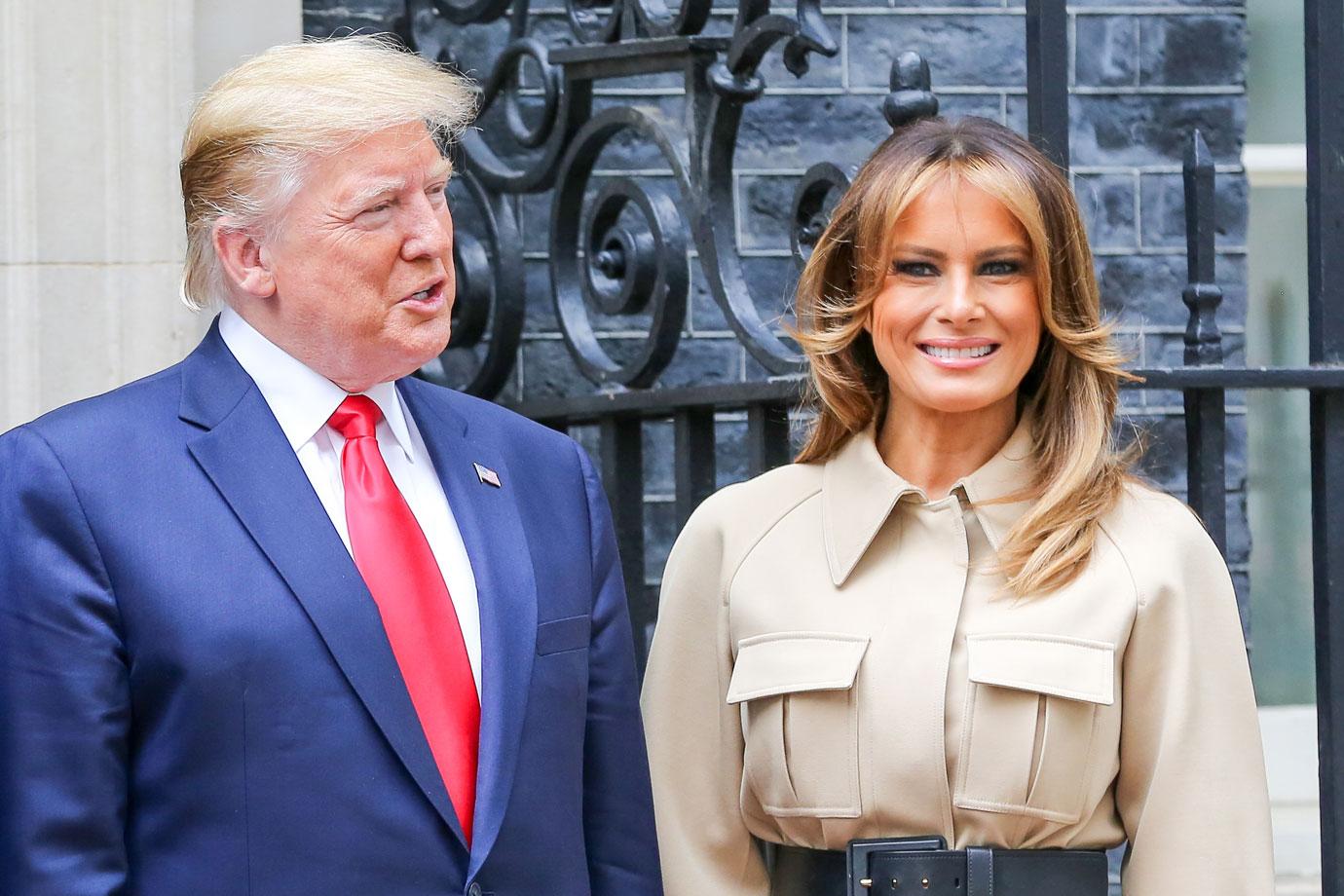 US President Donald Trump visits Downing Street in London, UK - 04 Jun 2019