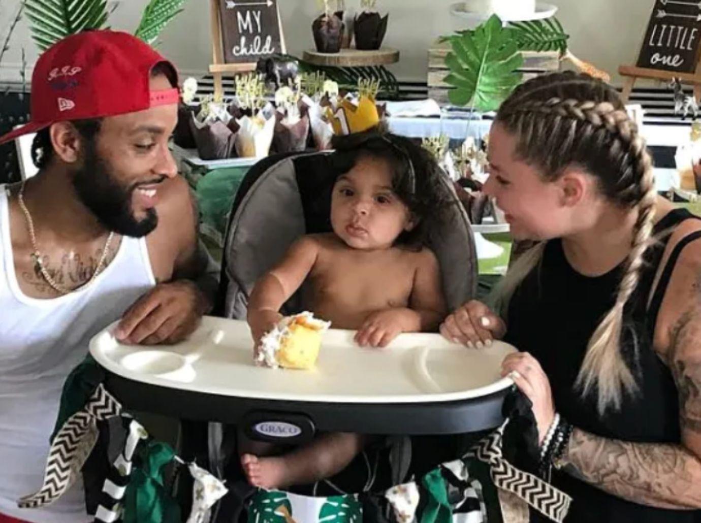 Photo of Chris Lopez, Lux Lowry and Kailyn Lowry.