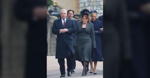 Photo of ex-Prince Andrew and Sarah Ferguson.