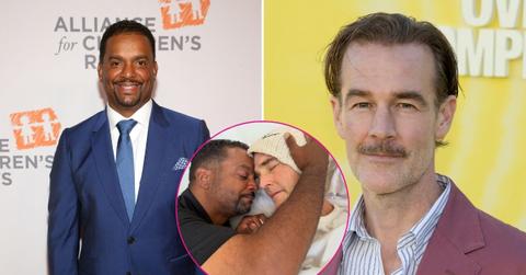 split of Alfonso Ribeiro and James Van Der Beek.
