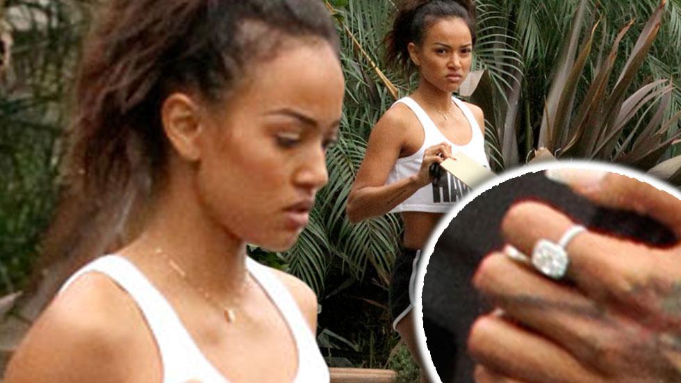 KARRUECHE TRAN WEARING CHRIS BROWN RING AFTER BREAKUP10