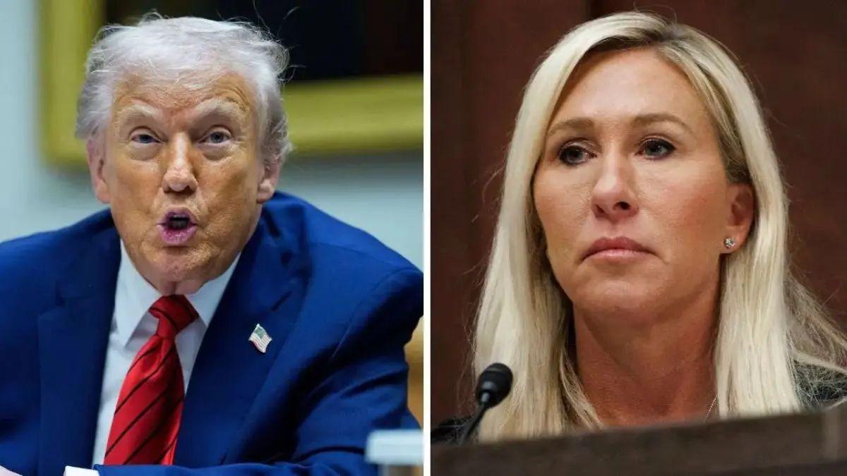 image of Marjorie Taylor Greene revealed that Republicans privately 'make fun' of the POTUS.