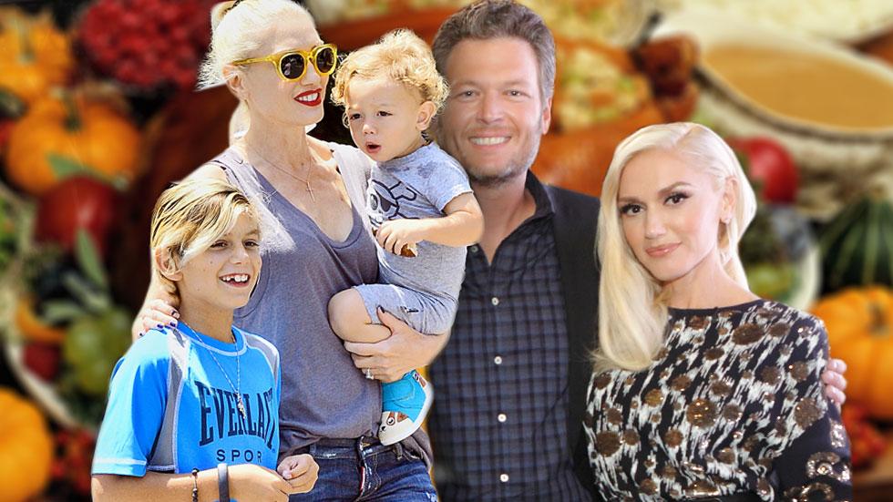 Blake shelton gwen stefani thanksgiving plans kids getaway