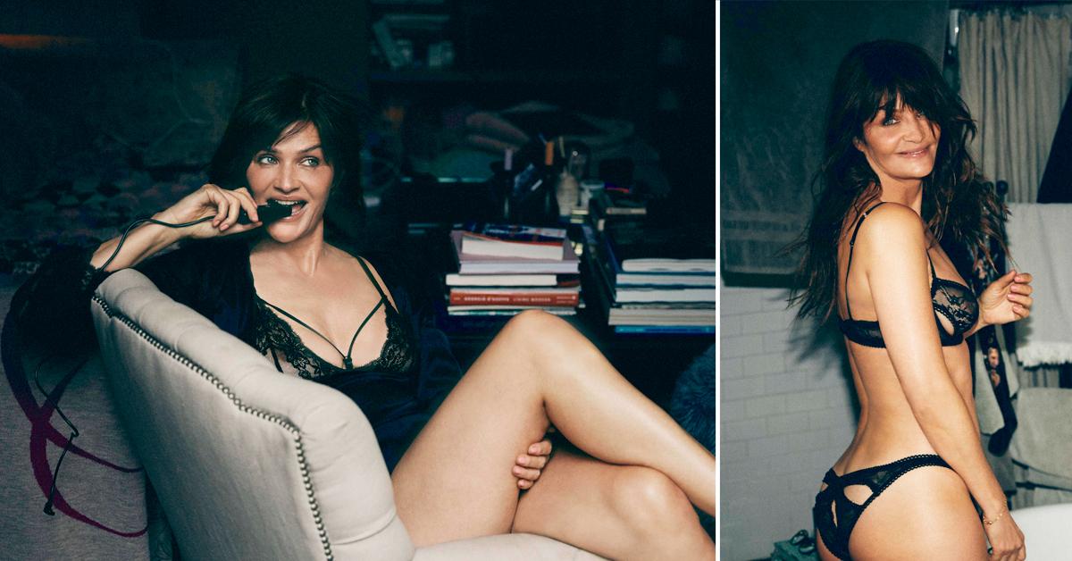 Helena Christensen's Sheer Lace Lingerie In New Campaign: Photos