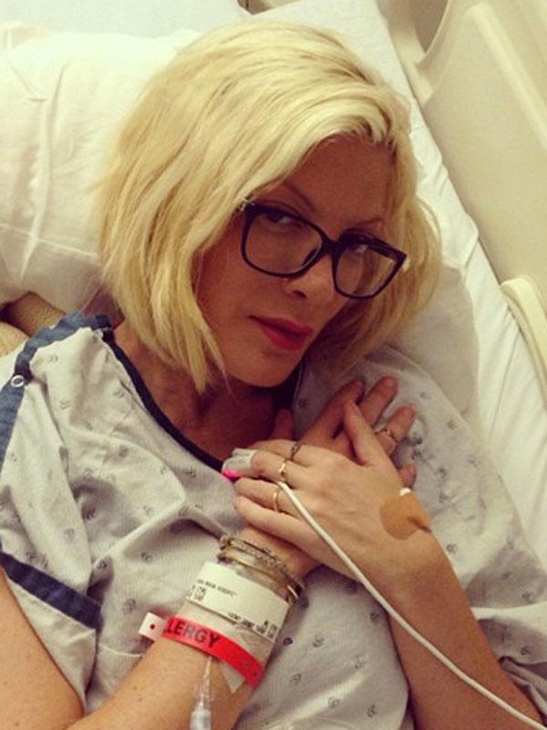 Tori spelling hospital