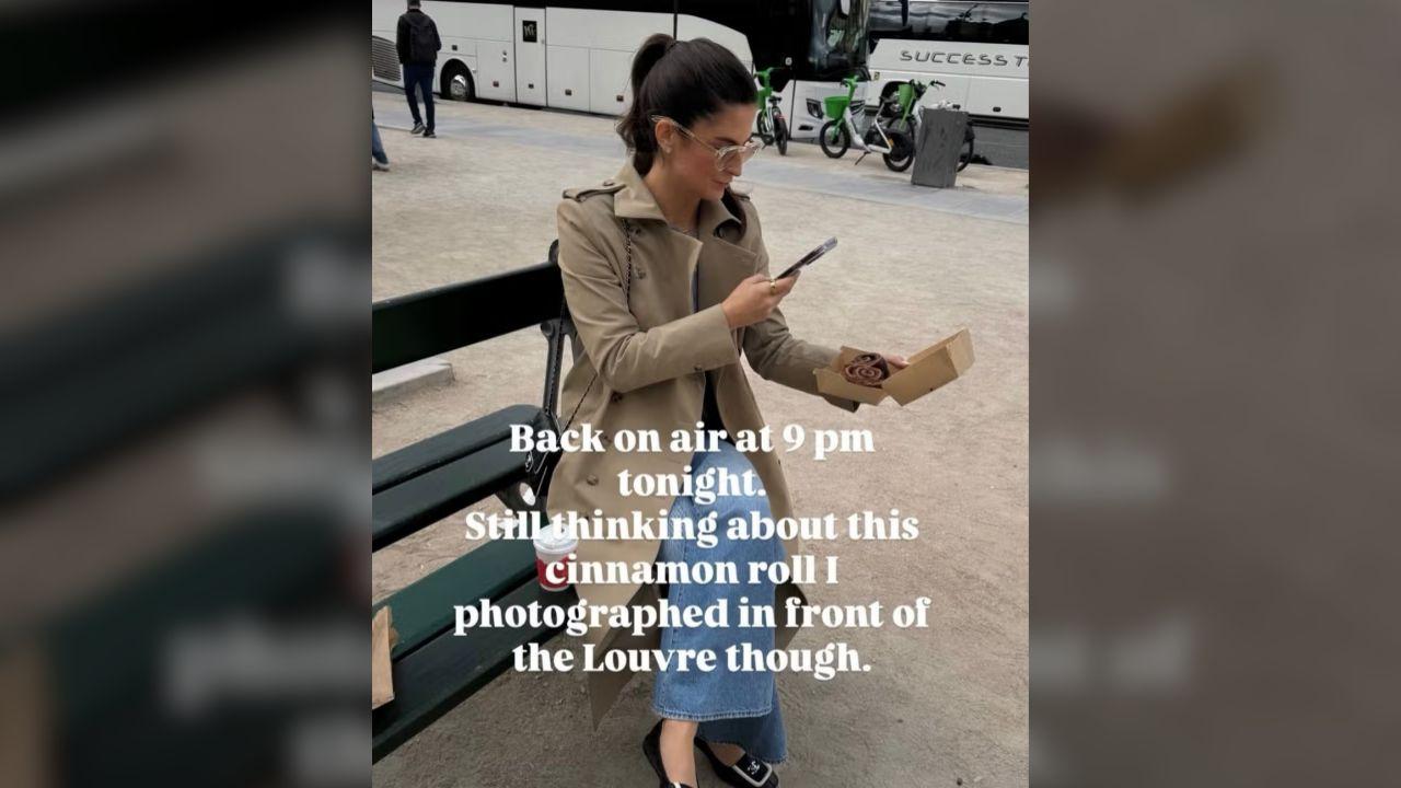Photo of Collins took a trip to Paris for pastries and sightseeing.