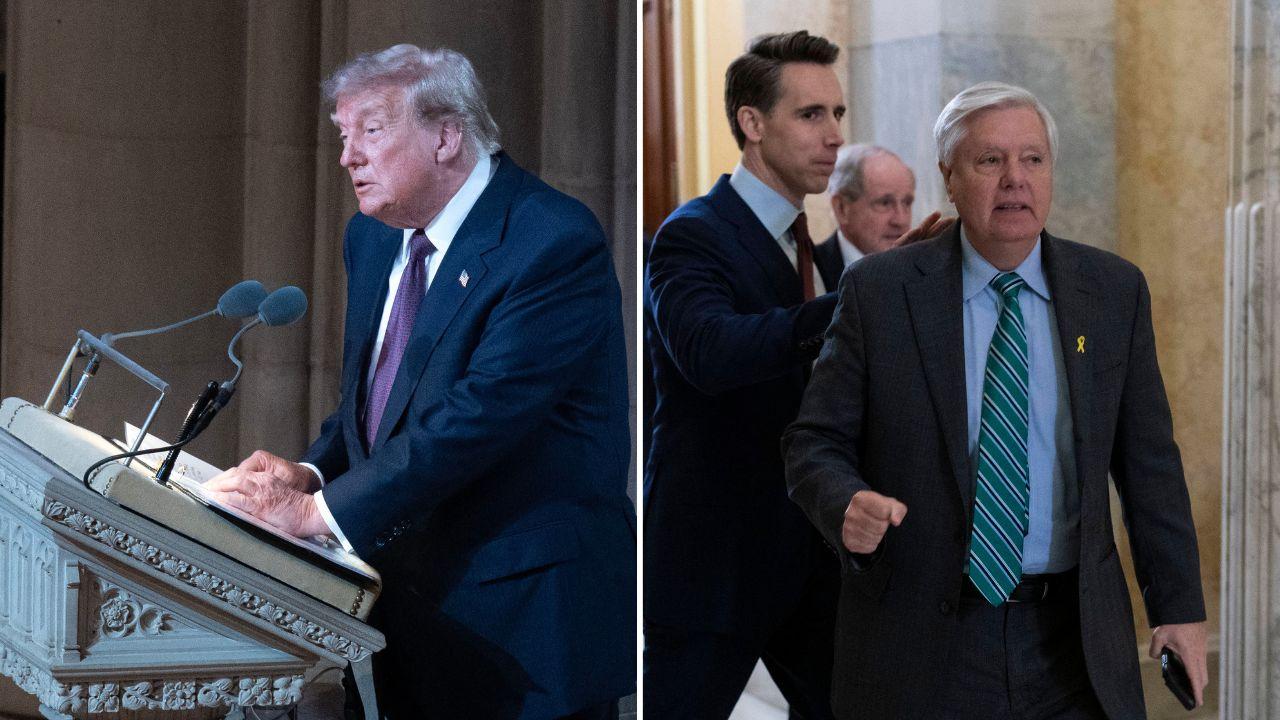 image of trump/lindsey graham