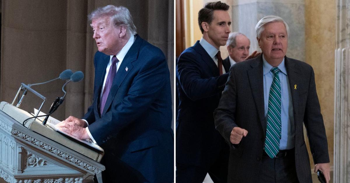 Donald Trump Admits 'Not Everyone Liked' Lindsey Graham During Senator's Funeral Eulogy