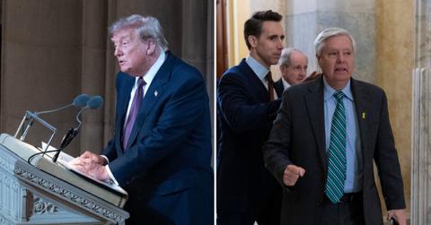 image of trump/lindsey graham