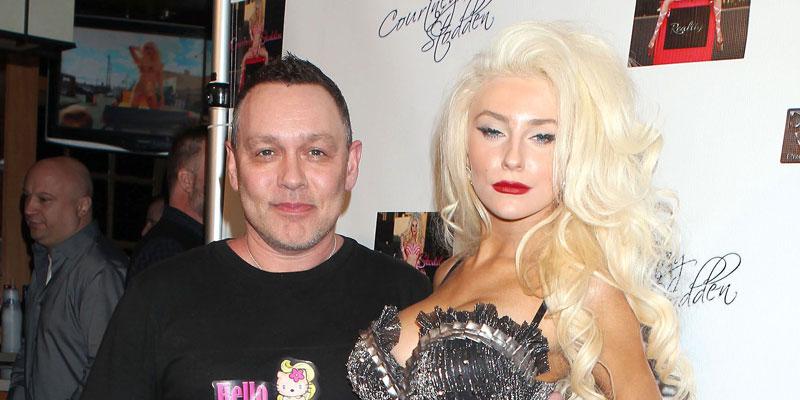 Courtney Stodden tries out underwear as she shops in the