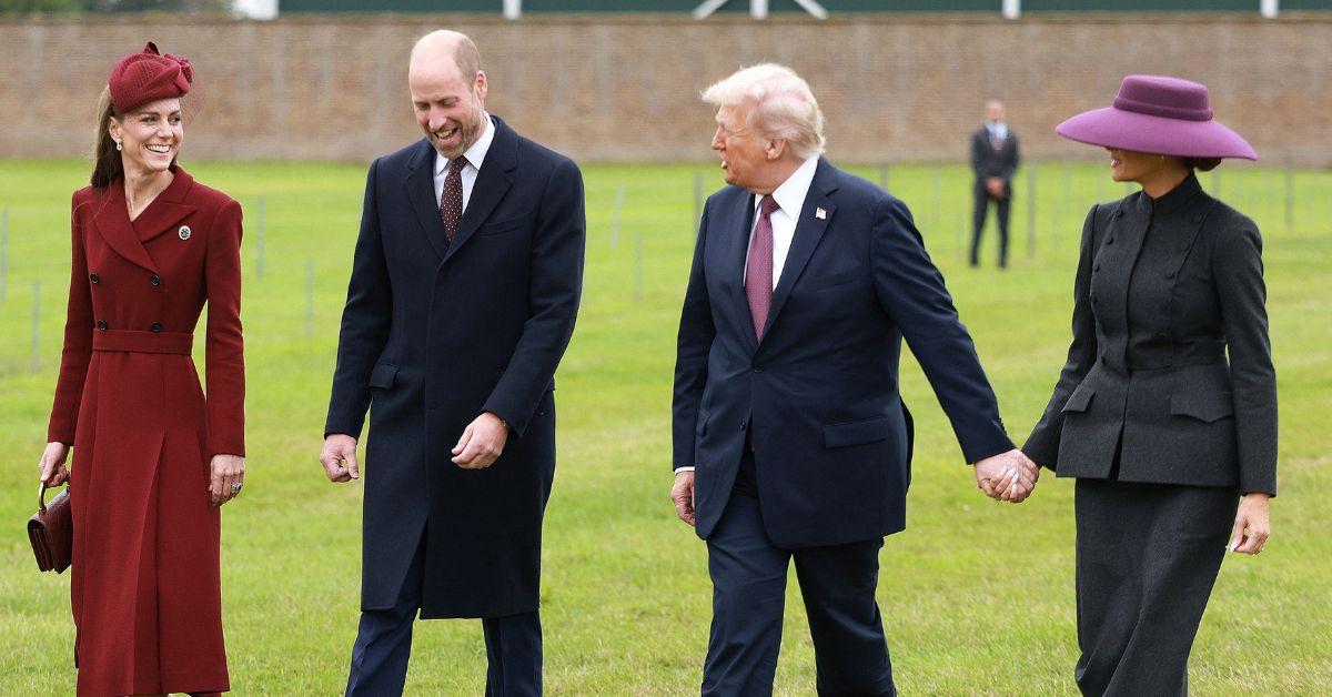 Photo of Kate Middleton, Prince William, Donald Trump and Melania Trump