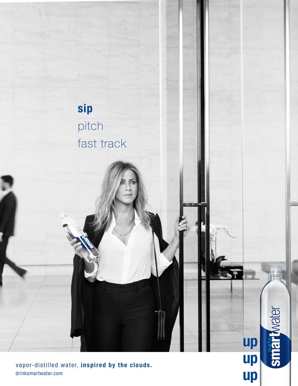 Jennifer aniston smart water up ad