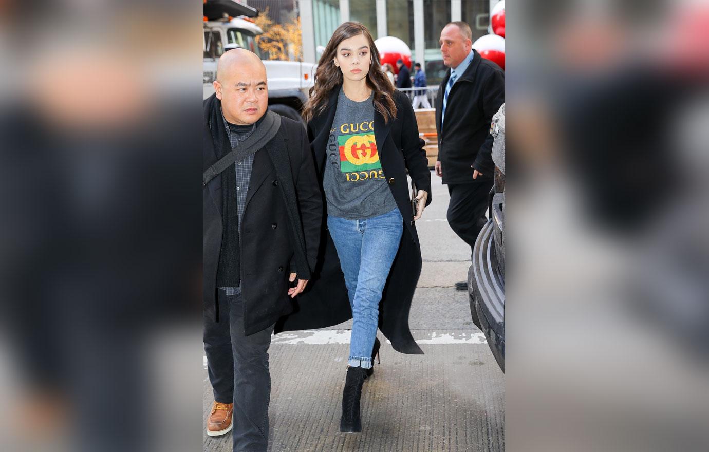 Hailee Steinfeld arrives at NBC studios in NYC