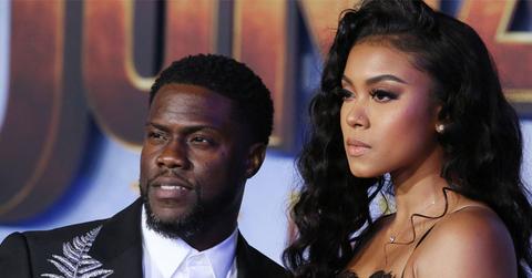 Kevin & Wife Eniko Hart Get Glammed Up For ‘Jumanji’ Premiere In L.A.