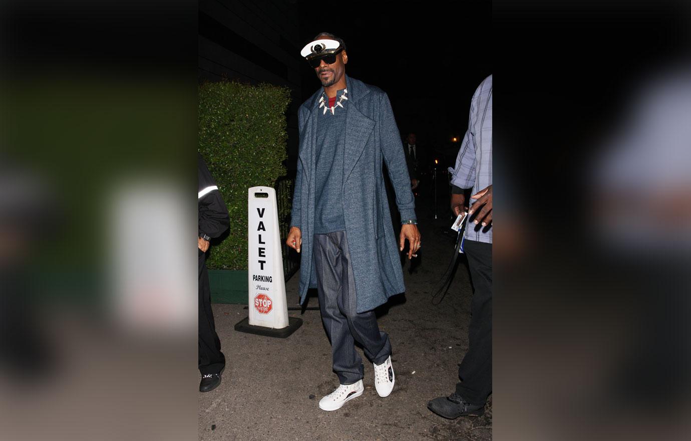 Rapper Snoop Dogg is spotted leaving P Diddy&#8217;s 49th birthday party held at Ysabel restaurant