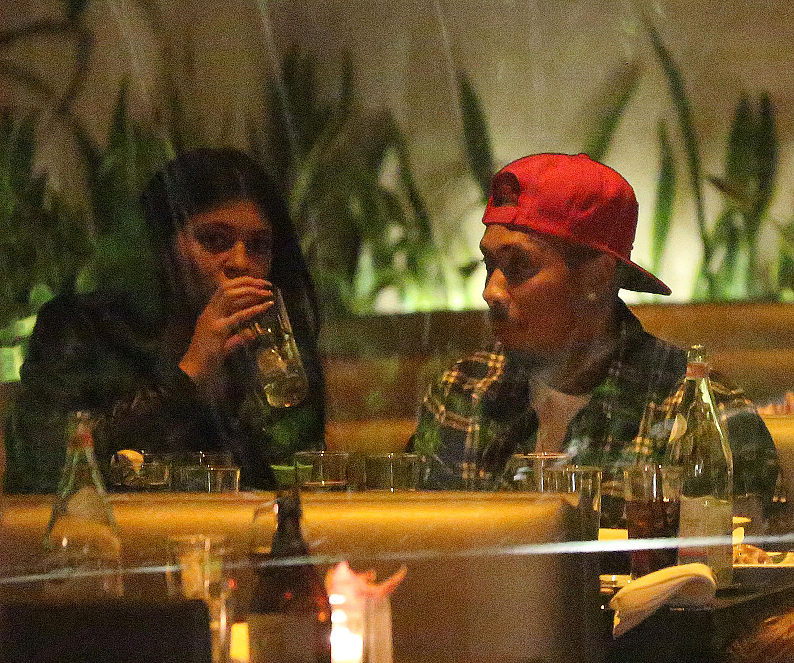 EXCLUSIVE: Kylie Jenner and Tyga have a romantic dinner at Koi in NYC