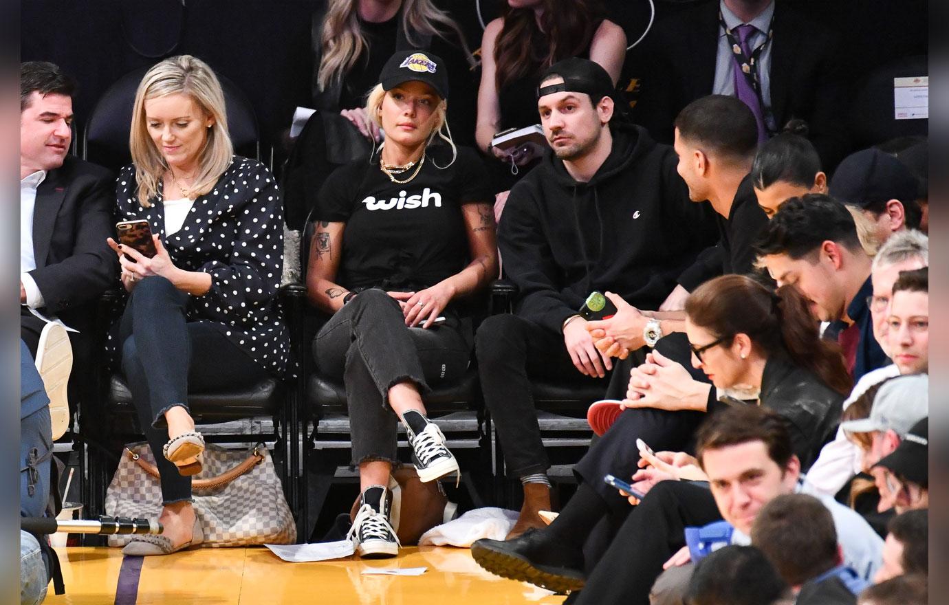 Celebrities At The Los Angeles Lakers Game