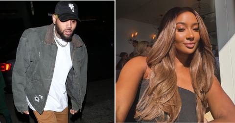 Composite photo of Chris Brown and Kayla Nicole