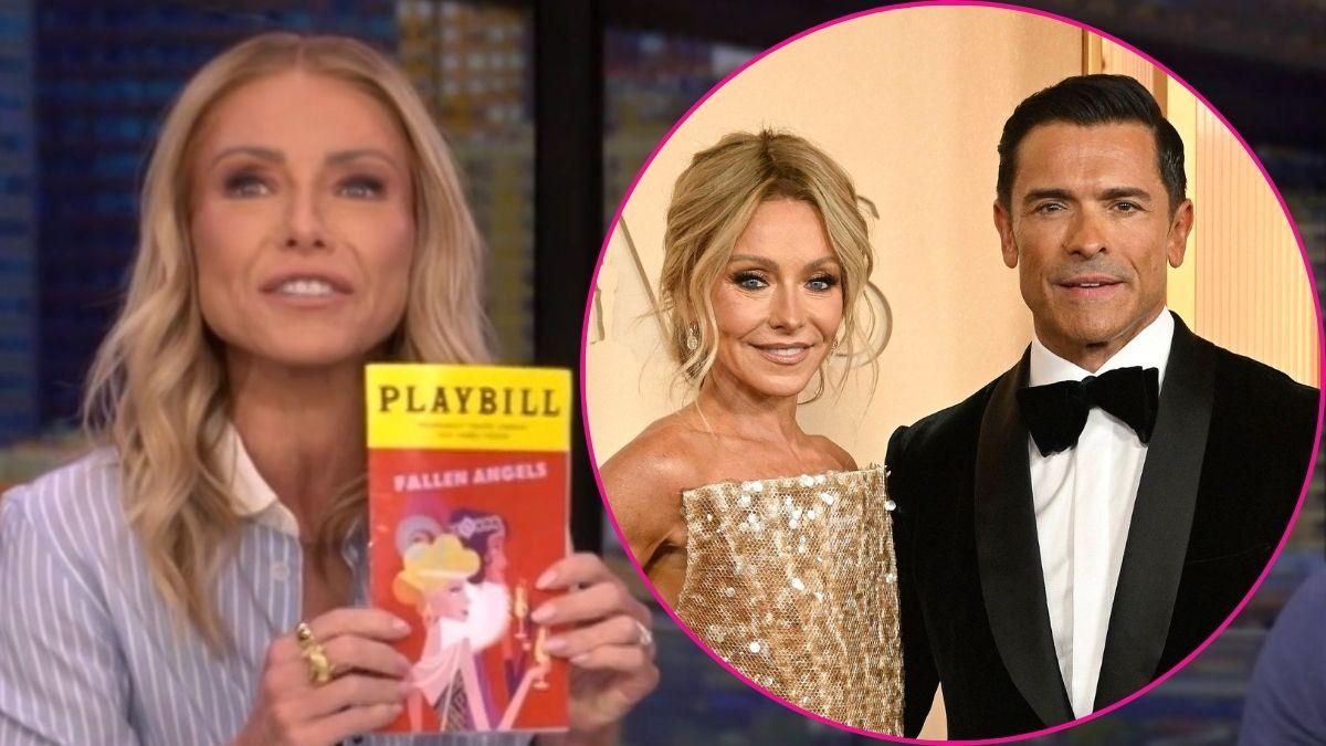 Composite photo of Kelly Ripa and Mark Consuelos.