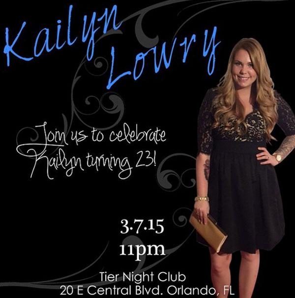 Kailyn lowry birthday orlando