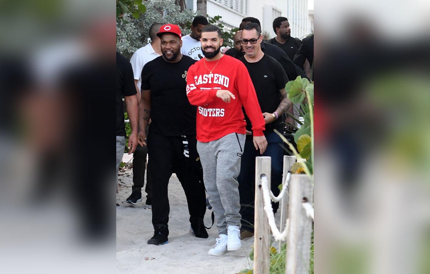 Drake red hoodie